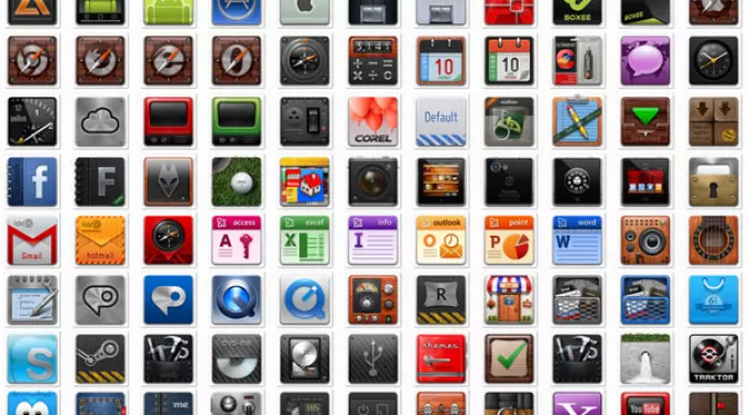 90 шикарных иконок в стиле apple в формате ICO и PNG