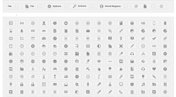 Элементы пользовательского интерфейса Google+: иконки, кнопки, выпадающие меню