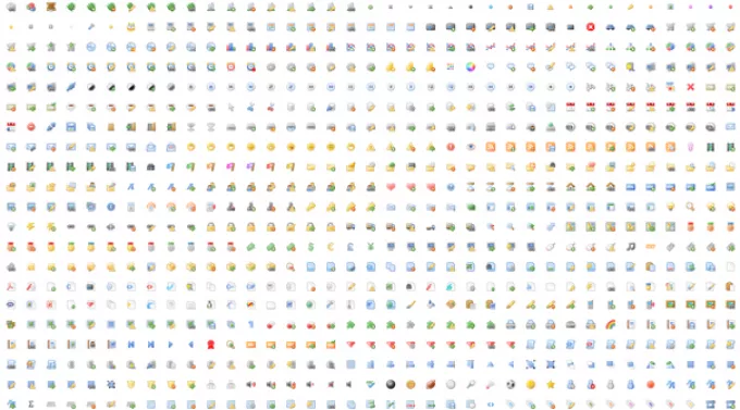 1000 интерфейсных иконок, представленные в виде css спрайта