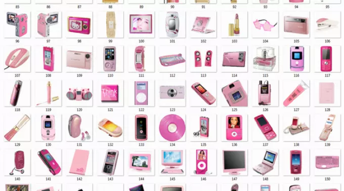 Гламурные розовые иконки для интернет магазина в PNG формате