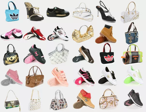 Иконки женских сумок, босоножок и кроссовок