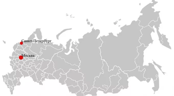 Карта России на сайт (без Крыма)
