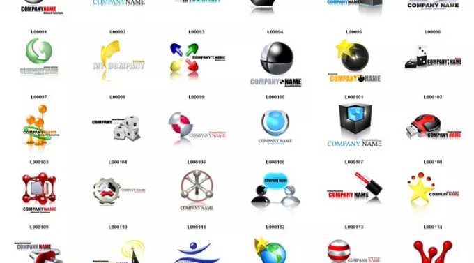 30 PSD логотипов на любую тематику из коллекции 