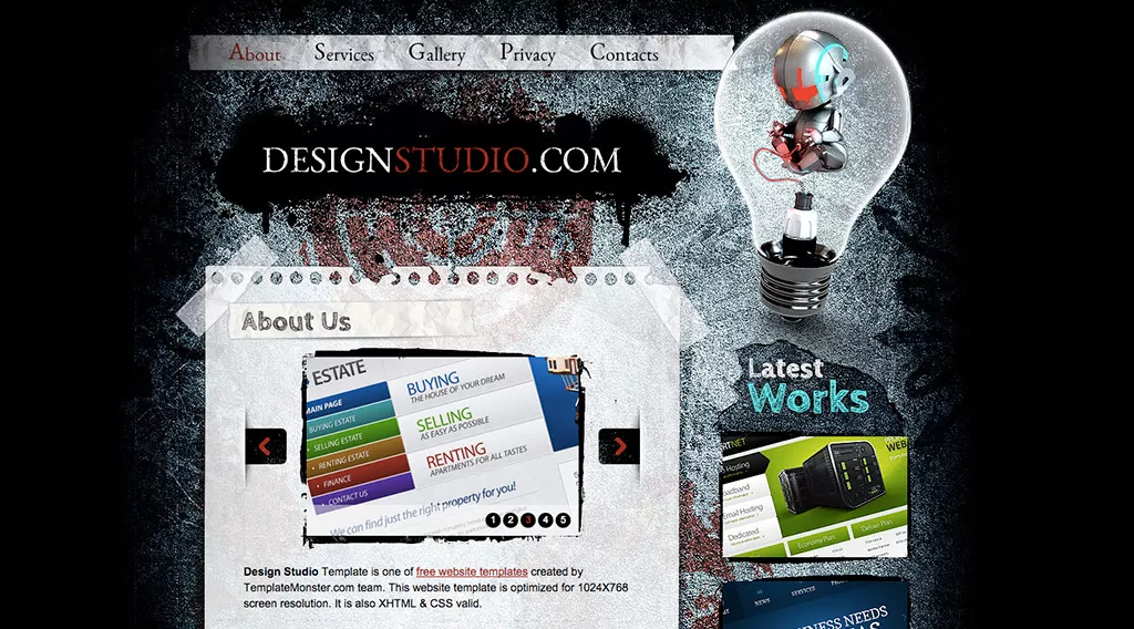 Шаблон сайта на HTML5 студии web-дизайна