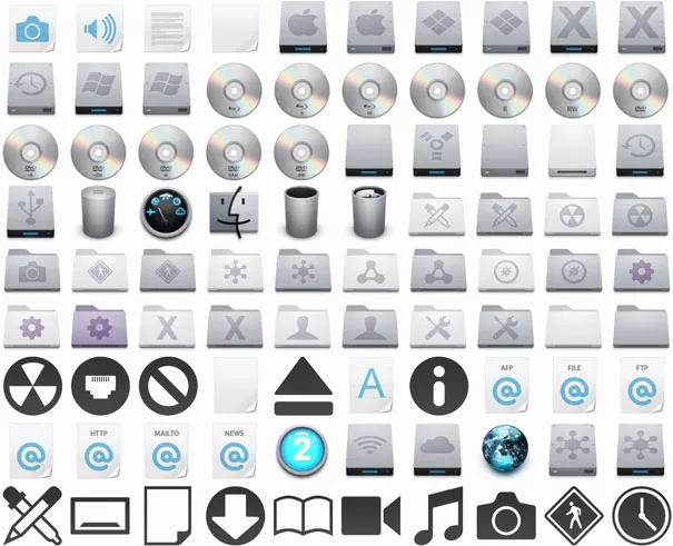 Иконки для Windows7 в стиле Mac OS