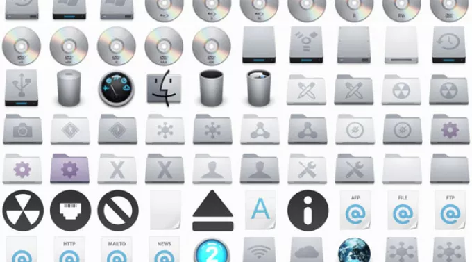Иконки отличного качества для WindowsXP, Vista, Seven в стиле Mac OS