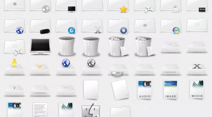 Стильные иконки для windows в стиле Mac OS в формате ICO и PNG