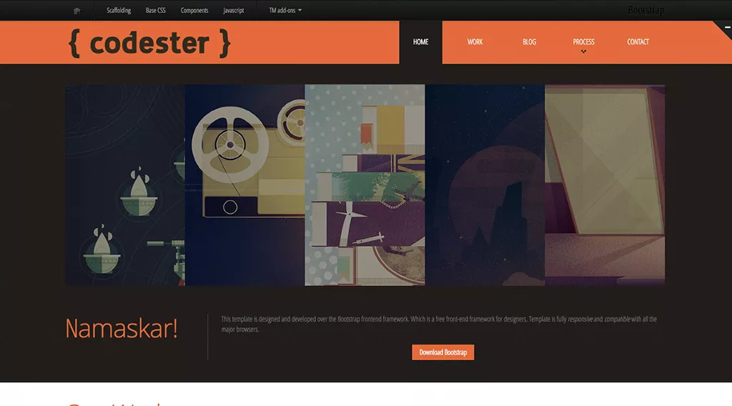 Шаблон Twiitter Bootstrap для web-студии