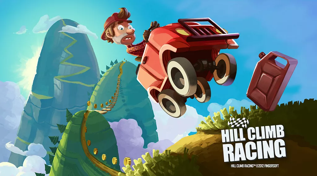 Бешенная затягивающая игра на Android: Hill Climb Racing