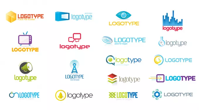 18 ярких логотипов в формате PSD и высоком разрешении