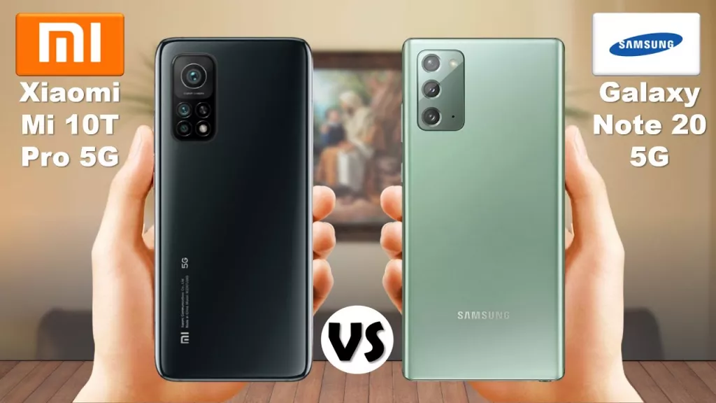 Сравнение смартфонов Samsung galaxy note 20 vs Xiaomi mi 10t pro