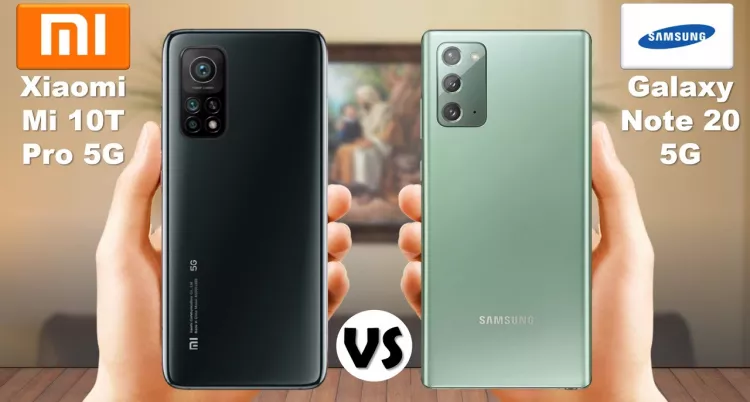 Сравнение смартфонов Samsung galaxy note 20 vs Xiaomi mi 10t pro