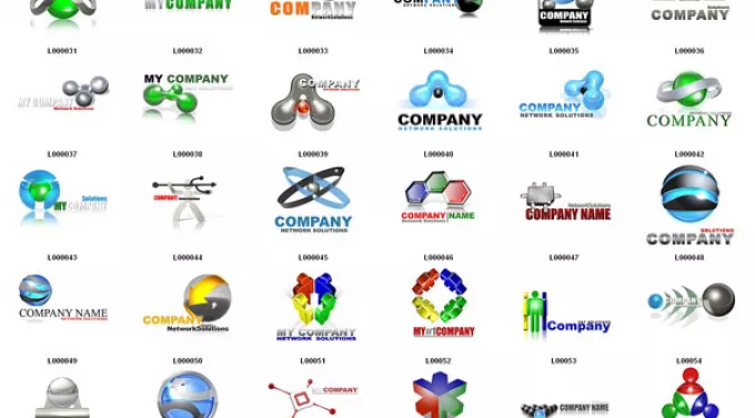 Вторая сборка из 30 логотипов в PSD формате