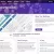 Фиолетово - белый шаблон сайта со слайдером на главной странице